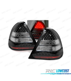 FARÓIS LED MERCEDES W202 93-00 PRETO LED