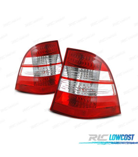 FAROLINS TRASEIROS LED MERCEDES ML W163 98-05 VERMELHO CRISTAL