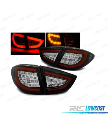 FAROLINS TRASEIROS LED HYUNDAI IX35 09-13 PRETO