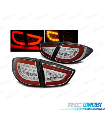 FAROLINS TRASEIROS LED HYUNDAI IX35 09-13 CROMADO