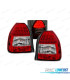 FAROLINS TRASEIROS LED HONDA CIVIC 3P 95-01 VERMELHO CRISTAL