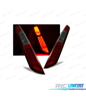 FAROLINS TRASEIROS LED FORD FOCUS MK2 04-08 RED SMOKED VERMELHO FUMADO ESCURECIDO