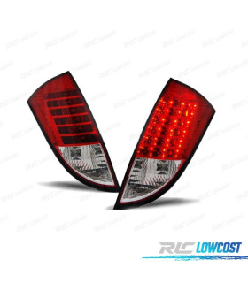 FAROLINS TRASEIROS LED PARA FORD FOCUS 1 HB 98-04 LED VERMELHO BRANCO