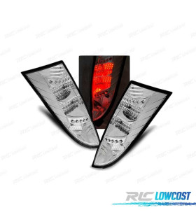 FAROLINS TRASEIROS LED FORD FOCUS I 98-04 CHROME CROMADO