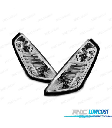 FAROLINS TRASEIROS LED FIAT GRANDE PUNTO 05-09 CHROME CROMADO