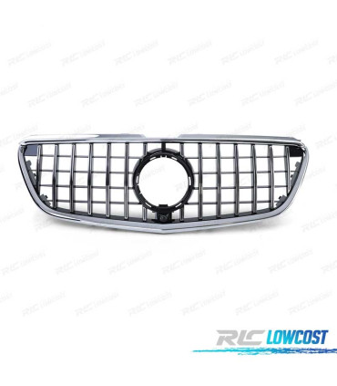 GRELHA FRONTAL MERCEDES CLASE V W447 14-19 PRETO CROMADO LOOK AMG