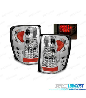 FAROLINS TRASEIROS LED JEEP GRAND CHEROKEE 99-05 CROMADO