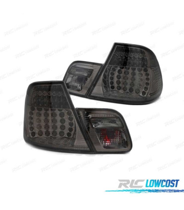 FAROLINS TRASEIROS BMW E46 COUPÊ 99-03 LED DINÂMICO FUMADOS ESCURECIDOS