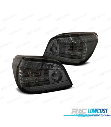 FAROLINS TRASEIROS BMW E60 LCI 07-09 DINÂMICAS COM INTERMITENTE LED FUMADO