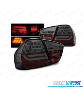 FAROLINS TRASEIROS LED BMW E90 SEDAN 05-08 SMOKED FUMADOS ESCURECIDOS
