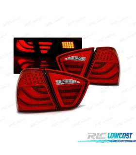 FAROLINS TRASEIROS LED BMWE90 05-08 RED VERMELHO