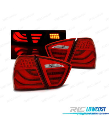 FAROLINS TRASEIROS LED BMWE90 05-08 RED VERMELHO