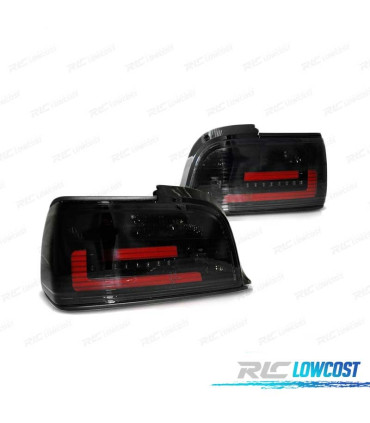 FAROLINS TRASEIROS LED PARA BMW E36 90-99 COUPE CABRIO FUMADO