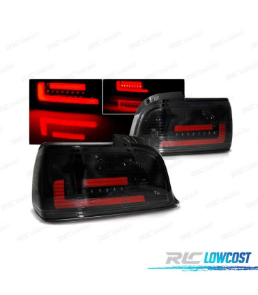 FAROLINS TRASEIROS LED PARA BMW E36 90-99 COUPE CABRIO FUMADO