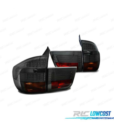 FAROLINS TRASEIROS LED PARA BMW X5 E70 07-10 SMOKE