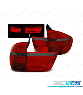 FAROLINS LED BMW X5 E70 07-10 VERMELHO ESCURECIDO LED