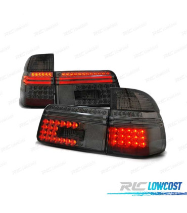FAROLINS TRASEIROS LED PARA BMW E39 TOURING 97-00 SMOKED FUMADO ESCURECIDO
