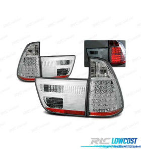 FAROLINS TRASEIROS LED PARA BMW X5 E53 99-03 CROMADO