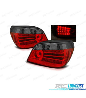 FAROLINS TRASEIROS LED BMW E60 03-07 VERMELHO FUMADO ESCURECIDO