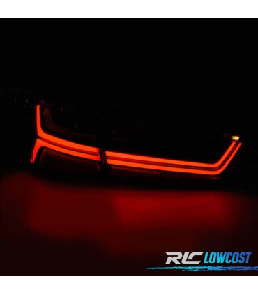 FAROLINS TRASEIROS LED PARA AUDI A6 C7 11-14 FUMADO