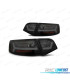 FAROLINS TRASEIROS LED PARA AUDI A6 SEDAN 08-11 PRETO FUMADO ESCURECIDO