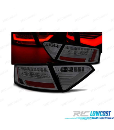 FAROLINS TRASEIROS LED PARA AUDI A5 07-11 FUMADO ESCURECIDO
