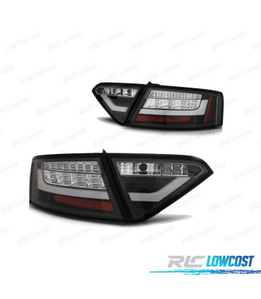 FAROLINS TRASEIROS LED PARA AUDI A5 07-2011 PRETO