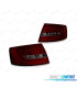 FAROLINS TRASEIROS LED PARA AUDI A6 C6 SEDAN 04-08 RED SMOKED VERMELHO FUMADO