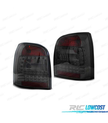 FAROLINS TRASEIROS LED AUDI A4 B5 AVANT 94-01 FUMADOS