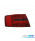FAROLINS TRASEIROS LED AUDI A6 C6 SEDAN 04-08 RED SMOKE VERMELHO FUMADO-ESCURECIDO