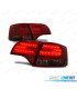 FAROLINS TRASEIROS LED PARA AUDI A4 B7 AVANT 04-08 VERMELHO FUMADO - ESCURECIDO