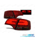 FAROLINS TRASEIROS LED PARA AUDI A4 B7 AVANT 04-08 VERMELHO FUMADO - ESCURECIDO