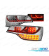 FAROLINS TRASEIROS LED AUDI Q7 06-09 CROMADO