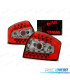 FAROLINS TRASEIROS LED AUDI A4 8E SEDAN 00-04 VERMELHO BRANCO