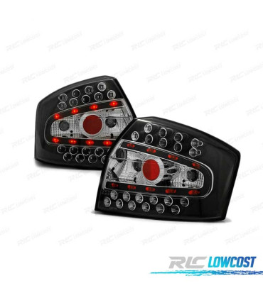 FAROLINS TRASEIROS LED AUDI A4 8E SEDAN 10.00-10.04 PRETO