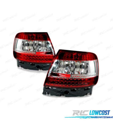 FAROLINS TRASEIROS PARA AUDI A4 B5 94-00 LED VERMELHO BRANCO