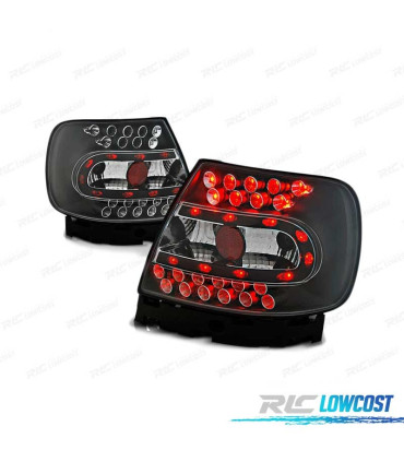FAROLINS TRASEIROS LED PARA AUDI A4 B5 94-00 PRETO