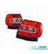 FAROLINS TRASEIROS LED PARA AUDI A4 B5 94-00 VERMELHO BRANCO