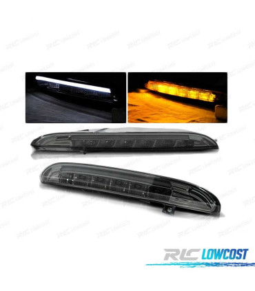 PISCAS FRONTAIS LED LUZ DIURNA PARA VOLKSWAGEN VW PASSAT CC 08-12 CARDNA FUMADOS ESCURECIDOS