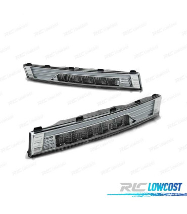 PISCAS FRONTAIS LED COM LUZ DIURNA VOLKSWAGEN VW PASSAT B6 05-10 CROMADO