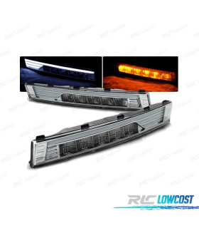 PISCAS FRONTAIS LED COM LUZ DIURNA VOLKSWAGEN VW PASSAT B6 05-10 CROMADO