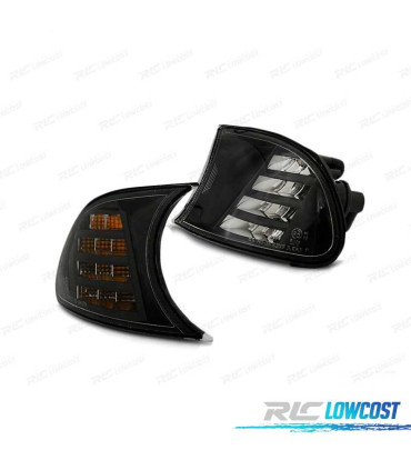 PISCAS FRONTAIS LED BMW E46 99-01 C C BLACK PRETO