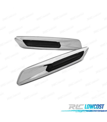 PISCAS LATERAIS LED BMW E60 E61 E81 E82 E87 E88 E90 E91 E92 E93 04-11 LOOK F10 CROMADO