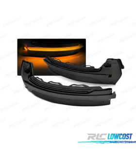 PISCAS LATERAIS LED DINAMICOS PARA ESPELHOS PARA AUDI A3 8V 12-20 ESCURECIDOS