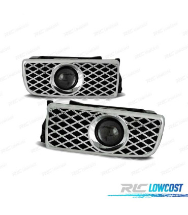 FARÓIS DE NEVOEIRO PARA BMW E36 FUNDO CROMADO