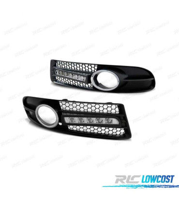 TAMPA FAROIS DE NEVOEIRO LUZ DIURNA PARA AUDI A4 04-08 S-LINE BLACK
