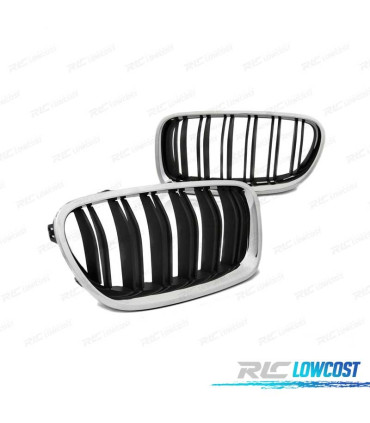GRELHAS BMW F10 F11 10-16 LOOK M5 BLACK CROMADO