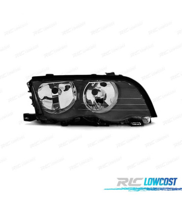 FAROL DIREITO PARA BMW SERIE 3 E46 SEDAN TOURING 98-01 FUNDO PRETO