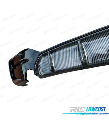DIFUSOR TRASEIRO BMW F20 LCI 15-19 LOOK M PERFORMANCE CARBONO SAÍDA SIMPLES AMBOS LADOS