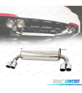 PANELA ESCAPE DEPORTIVA BMW F30 F31 320 316 11-15 LOOK M DUPLA SAÍDA